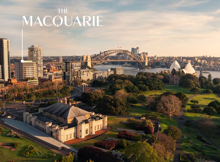 Aerial view of the home